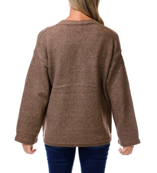 Thumbnail 2: MAX STUDIO Women's Solid Cozy Button Front Sweater  