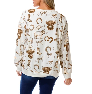 Thumbnail 2: Anneliese Women's Printed Sweatshirt 