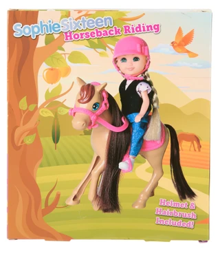 Thumbnail 2: Brooklyn Lollipop Sophie Sixteen Doll and Horse with Brush & Helmet 