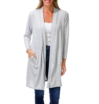 Thumbnail 1: FORGOTTEN GRACE Women's Open Front Kimono Cardigan  