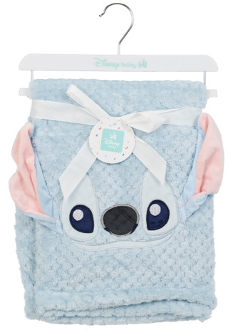 Thumbnail 1: Disney Baby Textured Plush Stitch Baby Blanket 