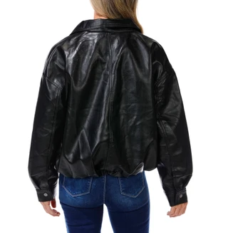 Thumbnail 2: Cisono Juniors Faux Leather Bubble Jacket 