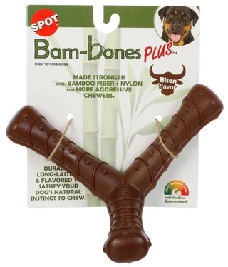 Thumbnail 1: Spot Bam-bones Plus Bison Flavor Dog Chew Toy 