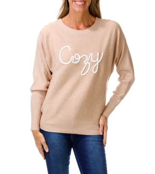 Thumbnail 1: RIO & RIAN Women's Soutache Embroidered Pullover Sweater 