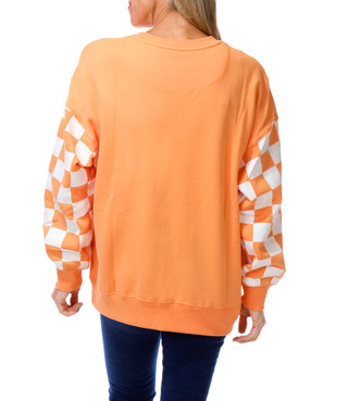 Thumbnail 2: Gameday Social Apparel Co. Women's Fleece Crew Neck Graphic Sweatshirt 