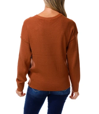 Thumbnail 2: RIO & RIAN Women's Soutache Embroidered Pullover Sweater 