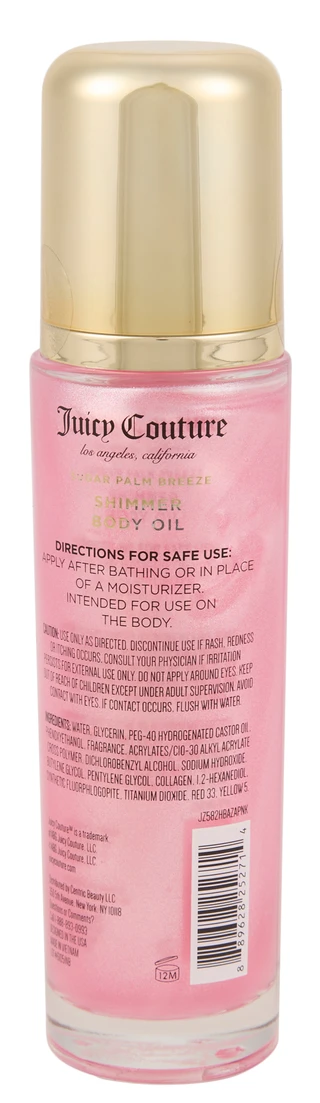 Thumbnail 2: Juicy Couture 4 oz Sugar Palm Breeze Shimmer Body Oil 