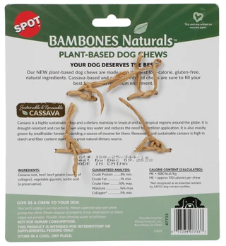 Thumbnail 2: Spot 2 Pk Beef Flavored Plant-Based Dog Chews 