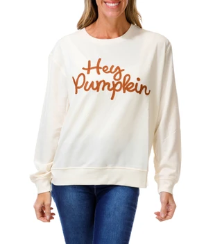 Thumbnail 1: NUCO Women's Embroidered Long Sleeve Top 