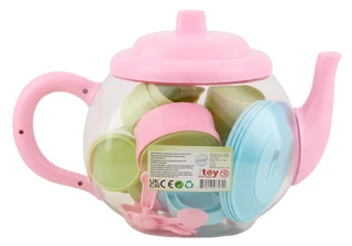 Thumbnail 2: Brooklyn Lollipop 19 Pc Tea Set with Teapot Carry Case 