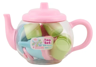 Thumbnail 1: Brooklyn Lollipop 19 Pc Tea Set with Teapot Carry Case 