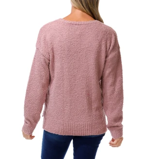 Thumbnail 2: BOBEAU Women's Solid Cozy Knit Top 