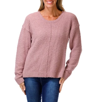 Thumbnail 1: BOBEAU Women's Solid Cozy Knit Top 