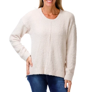 Thumbnail 3: BOBEAU Women's Solid Cozy Knit Top 