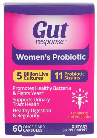 Thumbnail 1: Gut Response 60 Ct Women's Probiotic Capsules 