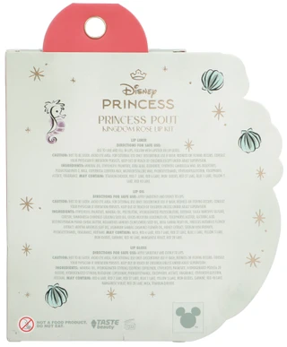 Thumbnail 2: Disney 3 Pc Princess Pout Kingdom Rose Lip Kit 