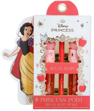 Thumbnail 1: Disney 3 Pc Princess Pout Regal Ruby Lip Kit 