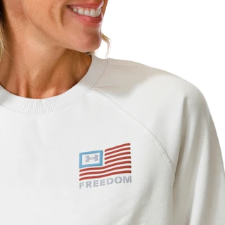 Thumbnail 2: Under Armour Women's Long Sleeve Freedom Flag Cropped Sweatshirt  