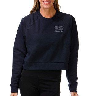 Thumbnail 1: Under Armour Women's Long Sleeve Freedom Flag Cropped Sweatshirt  