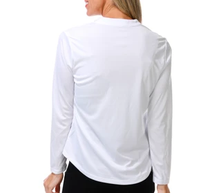 Thumbnail 2: REEL LEGENDS Women's Long Sleeve Split Neck Top 
