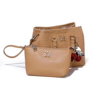 Thumbnail 2: Steve Madden Logo Embossed Cherry Charm Satchel  