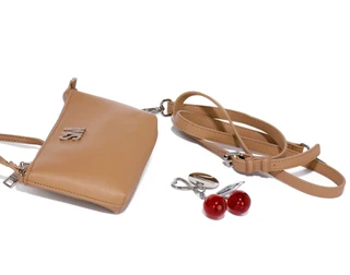 Thumbnail 3: Steve Madden Logo Embossed Cherry Charm Satchel  