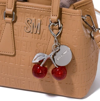 Thumbnail 4: Steve Madden Logo Embossed Cherry Charm Satchel  