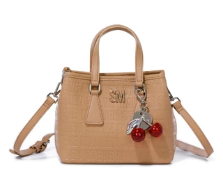 Thumbnail 1: Steve Madden Logo Embossed Cherry Charm Satchel  
