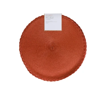 Thumbnail 2: Rockhill Home 6 Pk 15 in Rustic Woven Round Placemats  