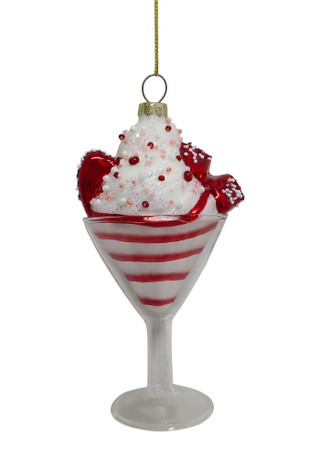 Thumbnail 2: Magical Season Glass Ice Cream Sundae Ornament 