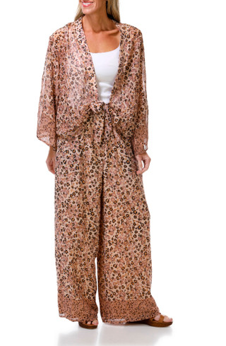 Thumbnail 2: BUNULU Women's Flowy Wide Leg Pants 