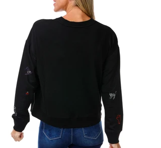 Thumbnail 2: Marled Women's Long Sleeve Halloween Rhinestone Sweater 