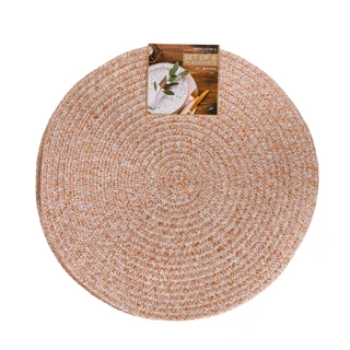 Thumbnail 1: Rockhill Home 6 Pk 15 in Decorative Woven Round Placemats 
