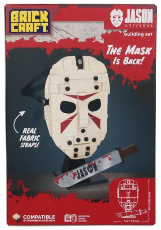 Thumbnail 2: Brick Craft 311 Pc Spooky Jason's Mask Building Set 