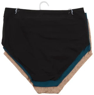 Thumbnail 2: Olga Women's Plus 2 Pk Cotton Blend High Waist Brief Undies  