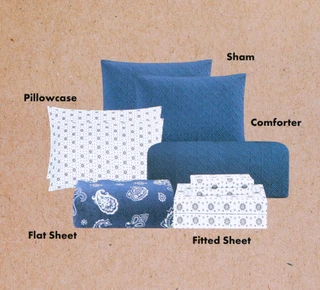 Thumbnail 4: Wrangler 8 Pc Textured Queen Comforter Set 
