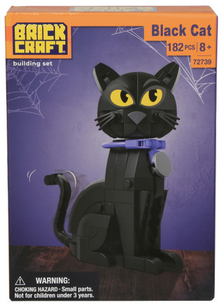 Thumbnail 1: Brick Craft 182 Pc Spooky Black Cat Building Set 