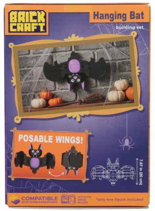 Thumbnail 2: Brick Craft 150 Pc Halloween Spooky Hanging Bat Building Set 