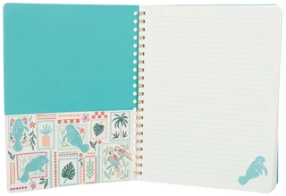 Thumbnail 2: Chubby Mermaids Large Manatee Spiral Notebook  