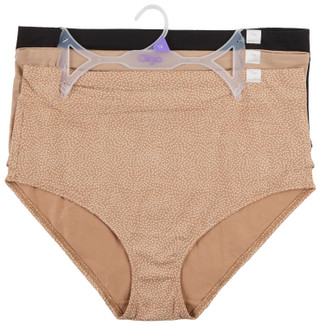 Thumbnail 1: Olga Plus High Waist Cotton Blend Brief Panties  