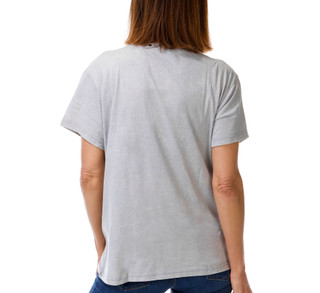 Thumbnail 2: Goodie Two Sleeves  Women's Short Sleeve Grommet Trim Cowboy Embroidered Tee 