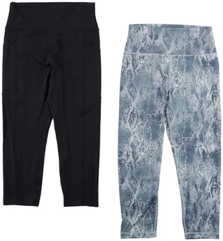 Thumbnail 1: Balance Collection Women's 2 Pk Print Capri Leggings 