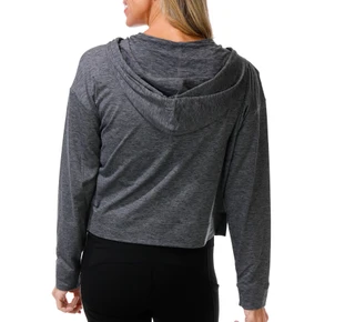 Thumbnail 2: DKNY Junior's Cropped Full Zip Hoodie 