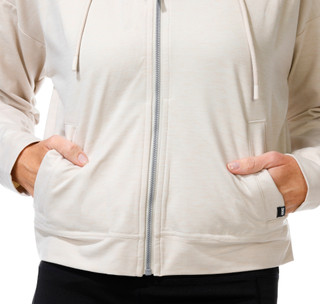 Thumbnail 3: DKNY Junior's Cropped Full Zip Hoodie 