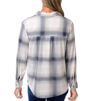 Thumbnail 2: C&C California Women's Long Sleeve Plaid Button Down 