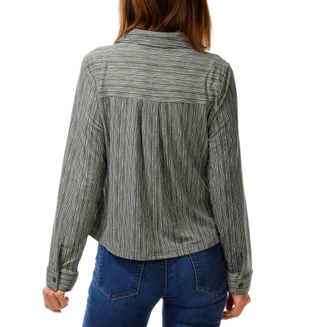 Thumbnail 3: Adrianna Papell Women's Long Sleeve Striped Button Down Top 