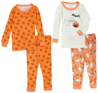 Thumbnail 1: Goodnight Llama 4 Pc Baby Halloween Long Sleeve & Pants Pajama Set 
