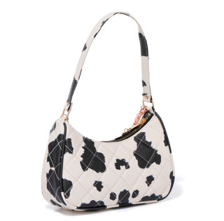 Thumbnail 3: Underonesky 3 Pc Cow Print Shoulder Bag, Claw Clip. & Beaded Bracelet 