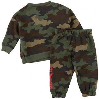 Thumbnail 2: Levi's 2 Pc Baby Boys Camo Fleece Sweater and Pants Set 