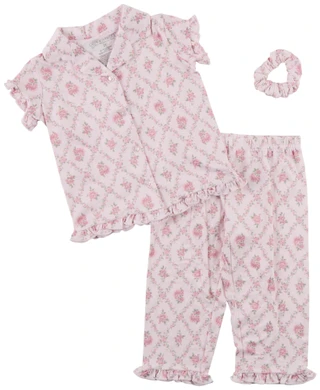 Thumbnail 1: Laura Ashley Toddler Girls 2 Pc Floral Pajama Pants Set 